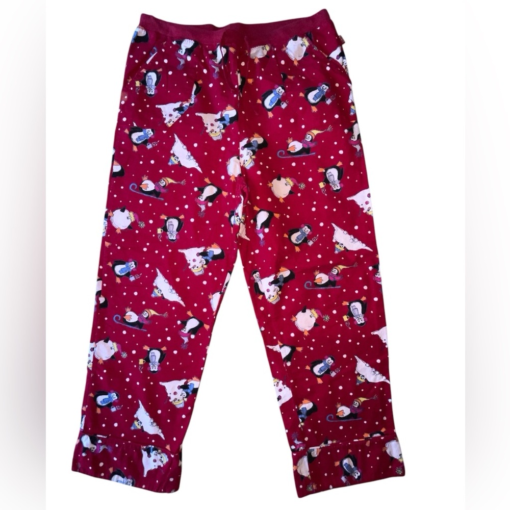 Mixit Red Pajamas in Red with Fun Penguins M